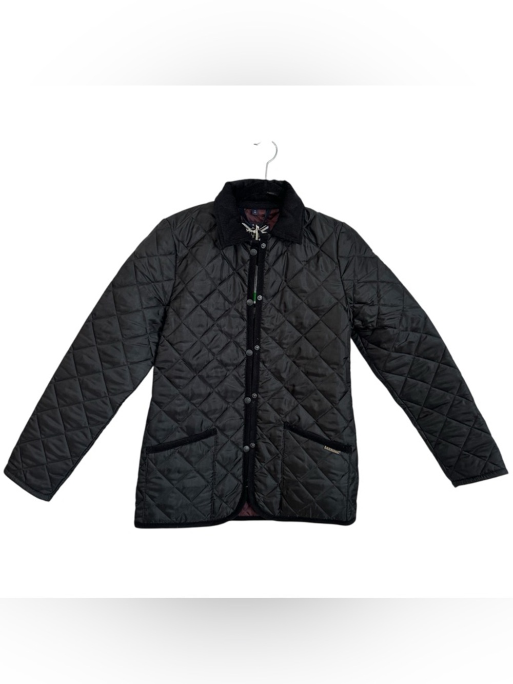 Lavenham Raydon Ladies Polyester Black/Loganberry Jacket Sz 8/36 NWT